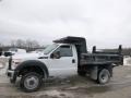 Oxford White 2014 Ford F450 Super Duty XL Regular Cab 4x4 Dump Truck Exterior