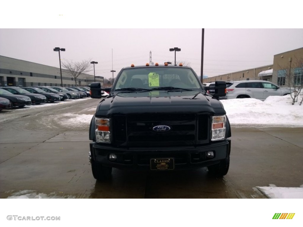 2008 F450 Super Duty King Ranch Crew Cab 4x4 Dually - Black / Chaparral Leather photo #2