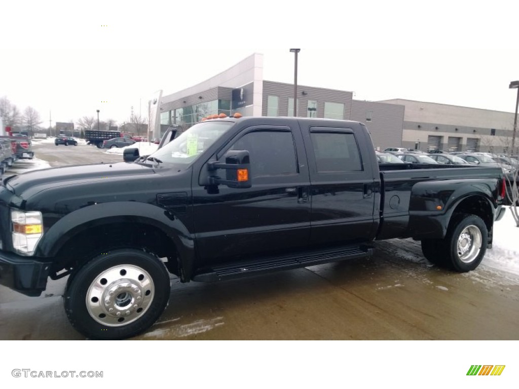 2008 F450 Super Duty King Ranch Crew Cab 4x4 Dually - Black / Chaparral Leather photo #4