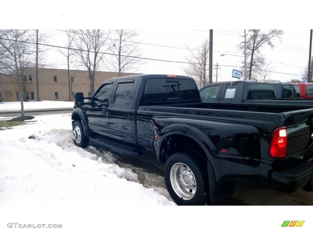 2008 F450 Super Duty King Ranch Crew Cab 4x4 Dually - Black / Chaparral Leather photo #7