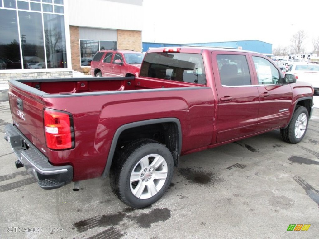 2014 Sierra 1500 SLE Crew Cab 4x4 - Sonoma Red Metallic / Jet Black photo #38