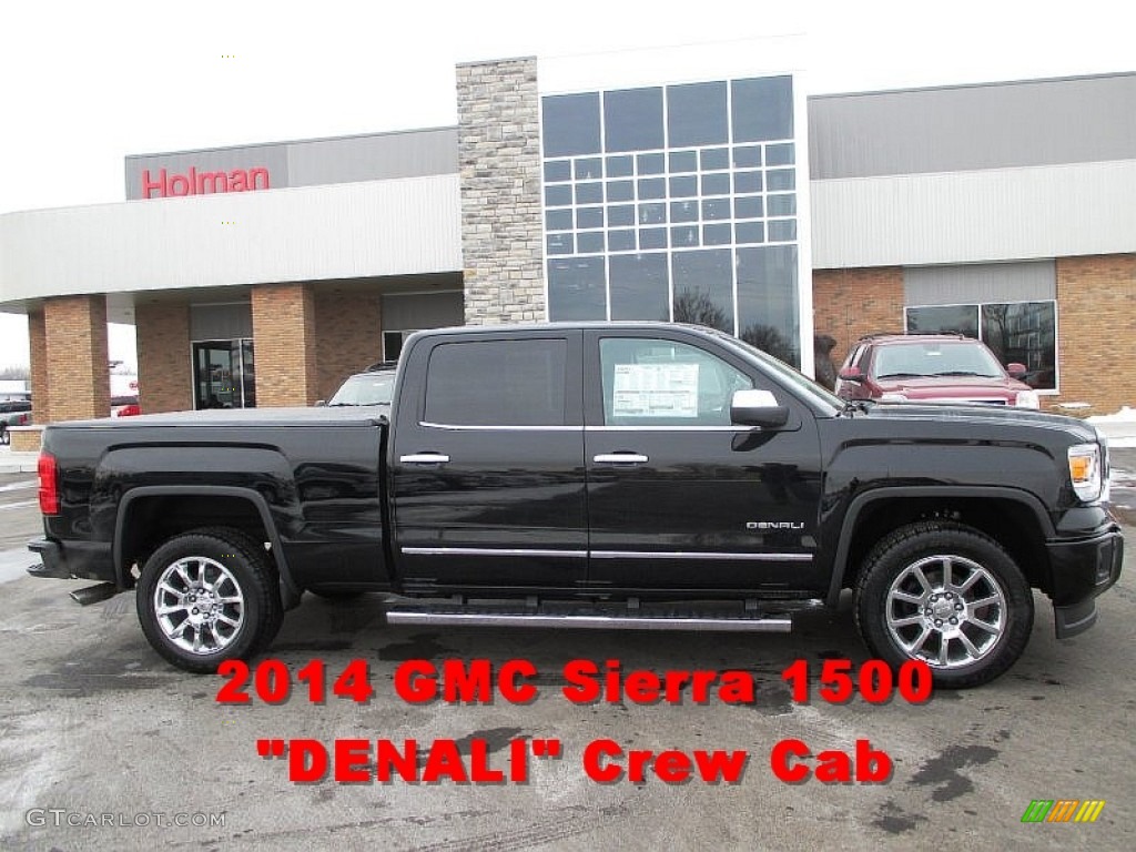 2014 Sierra 1500 Denali Crew Cab 4x4 - Onyx Black / Jet Black photo #1