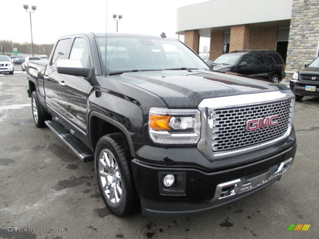 Onyx Black 2014 GMC Sierra 1500 Denali Crew Cab 4x4 Exterior Photo #90202220