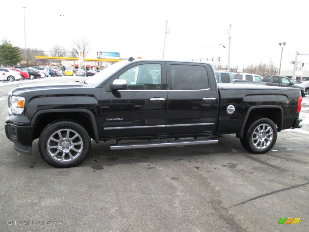 Onyx Black 2014 GMC Sierra 1500 Denali Crew Cab 4x4 Exterior Photo #90202272