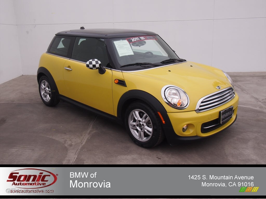 Interchange Yellow Mini Cooper