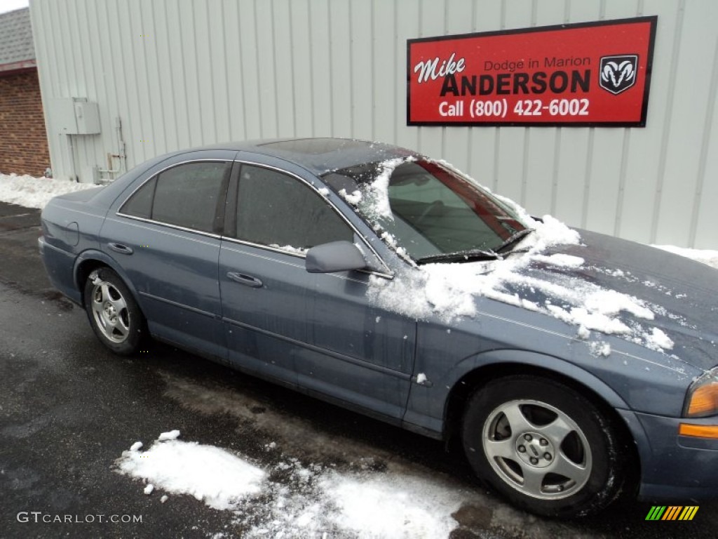 2000 LS V6 - Graphite Blue Metallic / Medium Parchment photo #2