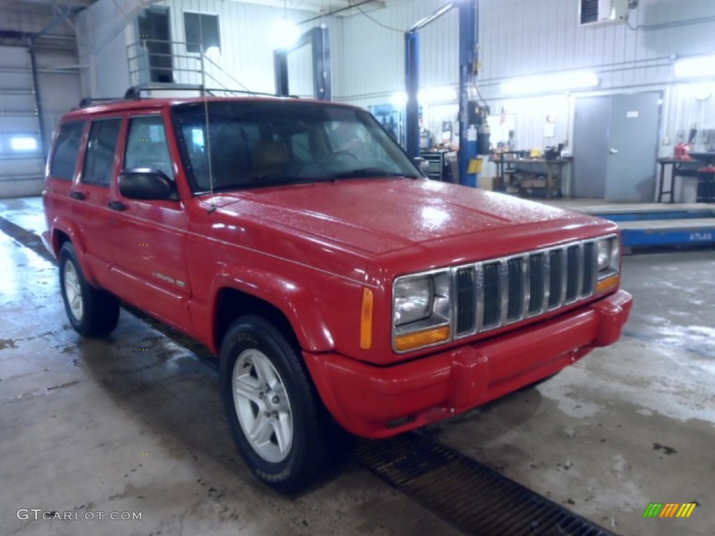 Flame Red Jeep Cherokee