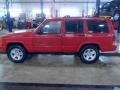 2000 Flame Red Jeep Cherokee Limited 4x4  photo #3
