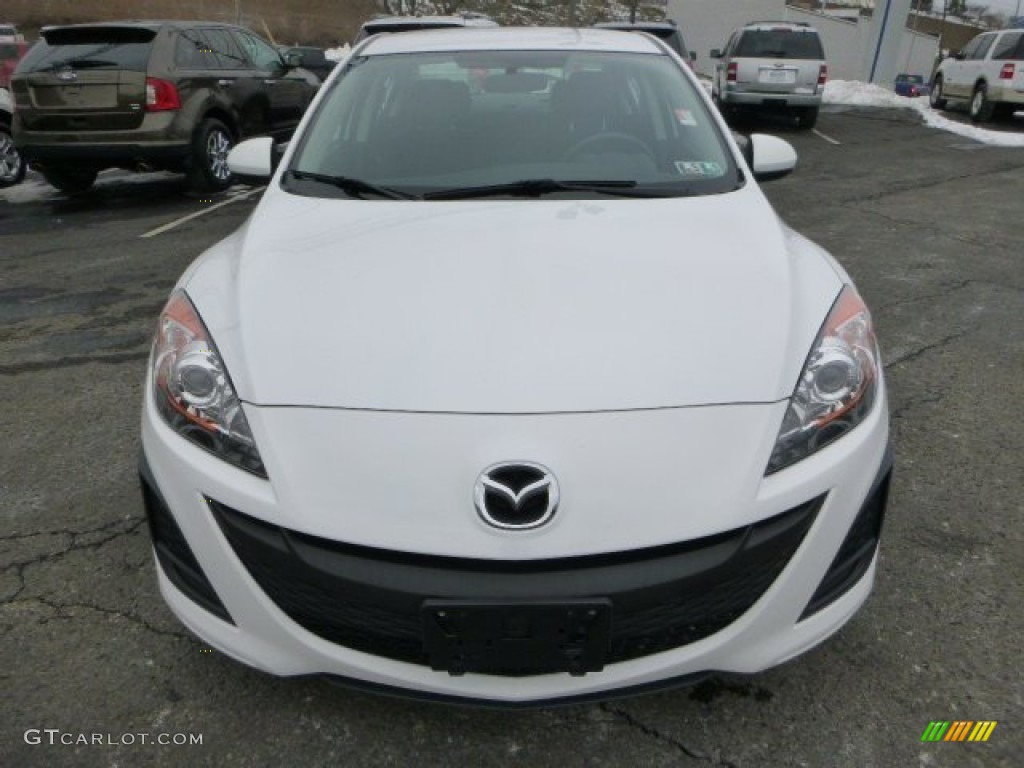 Crystal White Pearl Mica 2011 Mazda MAZDA3 i Sport 4 Door Exterior Photo #90203375