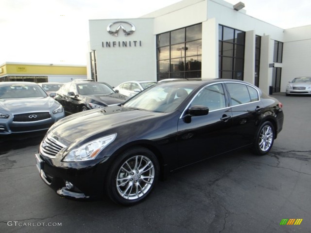 2012 G 37 Journey Sedan - Malbec Black / Graphite photo #1