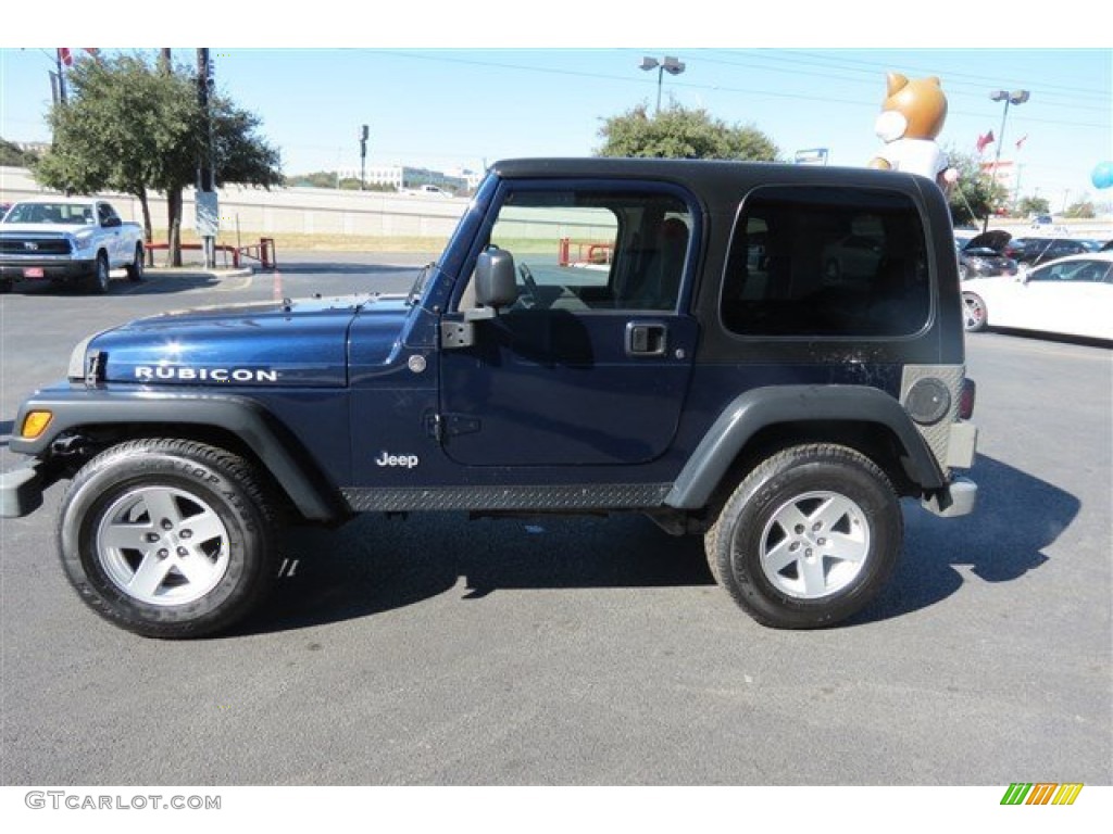 2006 Wrangler Rubicon 4x4 - Midnight Blue Pearl / Dark Slate Gray photo #4