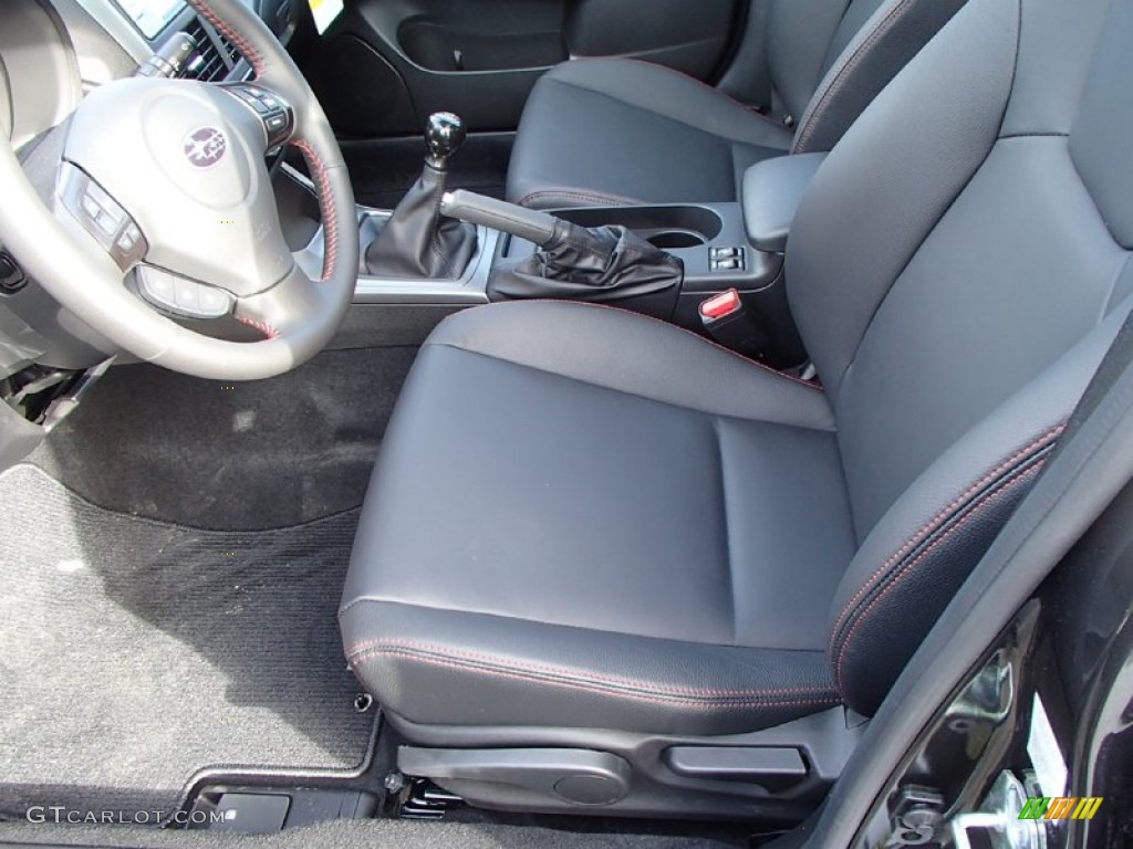 Carbon Black Interior 2014 Subaru Impreza WRX Limited 5 Door Photo #90205709