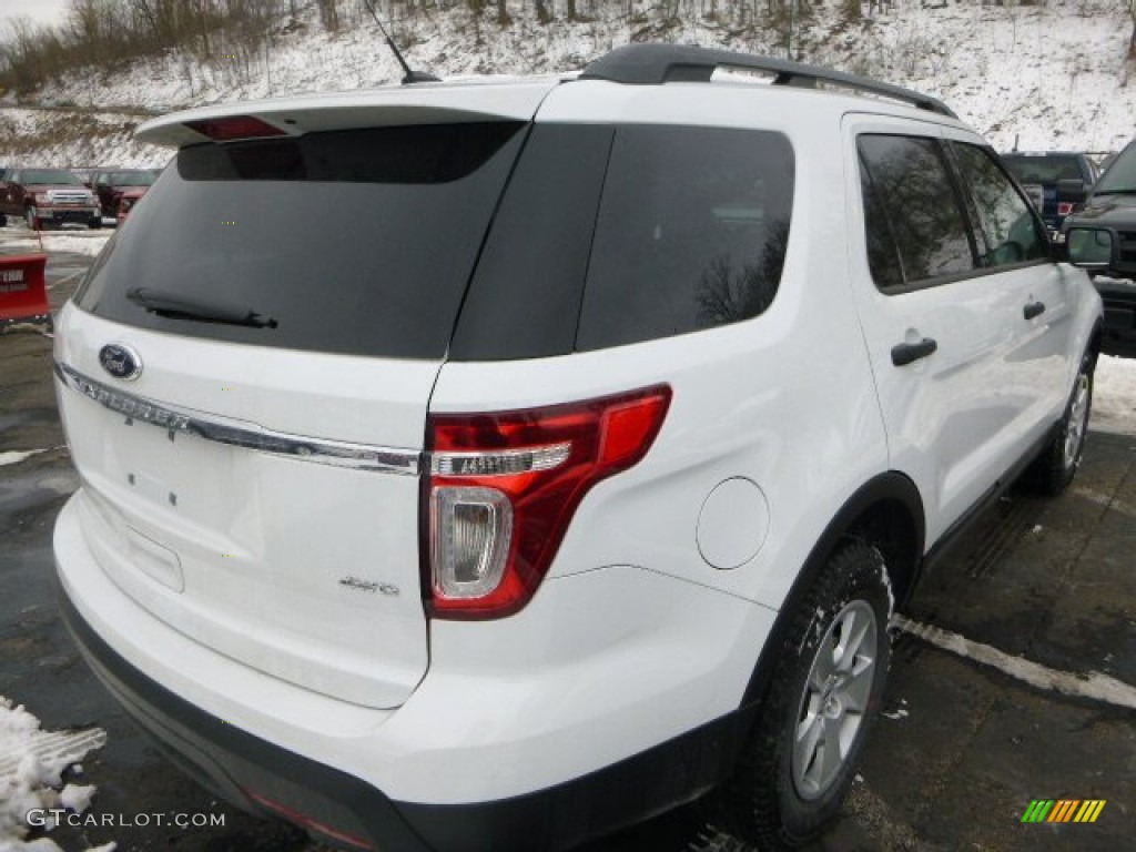 2014 Explorer 4WD - Oxford White / Medium Light Stone photo #2