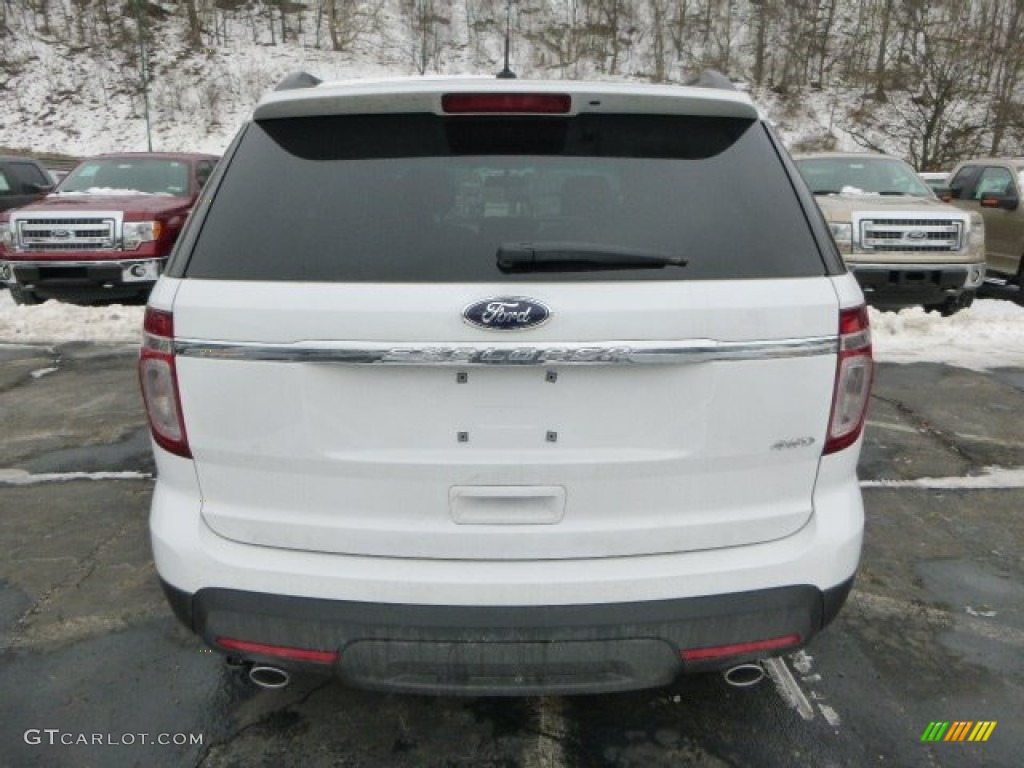 2014 Explorer 4WD - Oxford White / Medium Light Stone photo #3