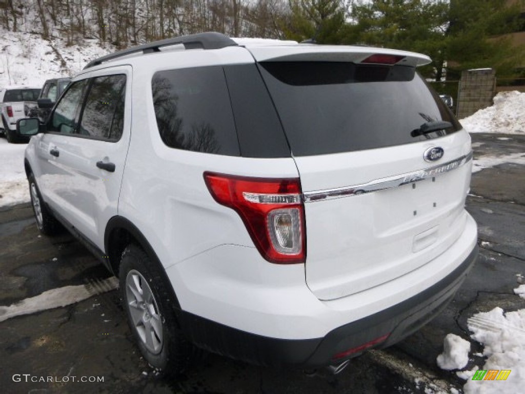 2014 Explorer 4WD - Oxford White / Medium Light Stone photo #4