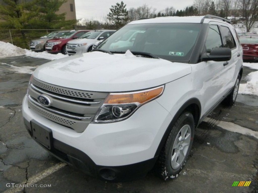 2014 Explorer 4WD - Oxford White / Medium Light Stone photo #5