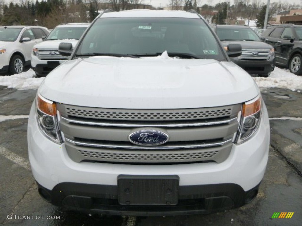 2014 Explorer 4WD - Oxford White / Medium Light Stone photo #6