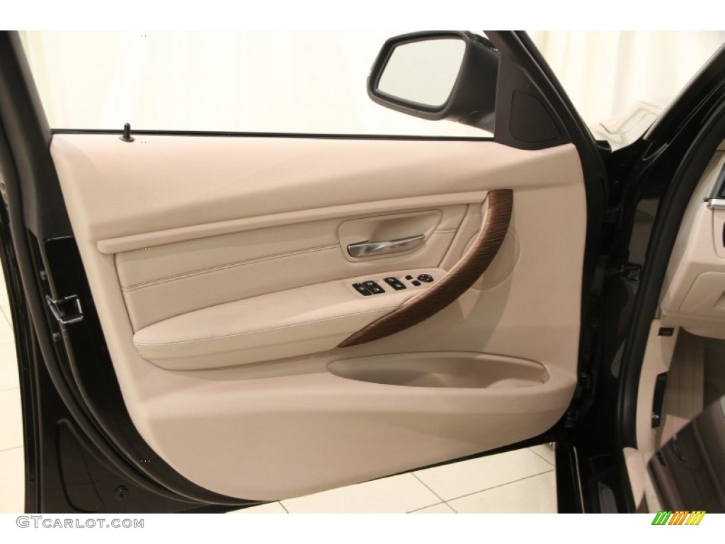 2013 3 Series 328i xDrive Sedan - Black Sapphire Metallic / Veneto Beige photo #5