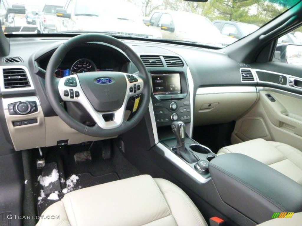 2014 Explorer XLT 4WD - Oxford White / Medium Light Stone photo #10