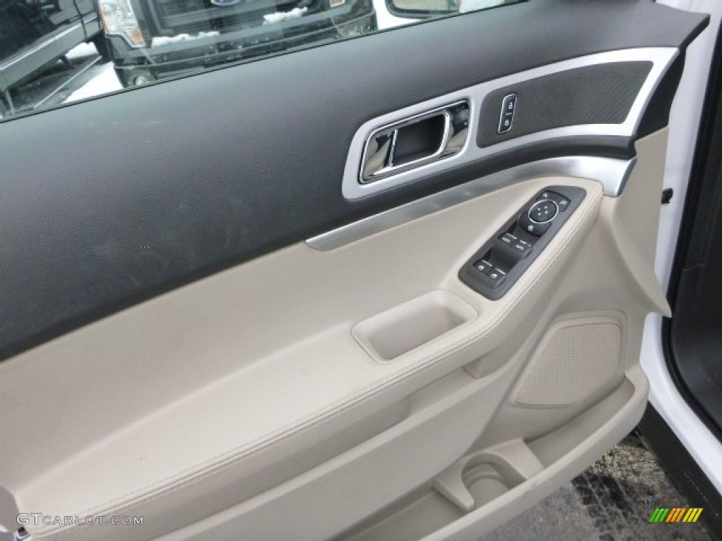 2014 Explorer XLT 4WD - Oxford White / Medium Light Stone photo #11