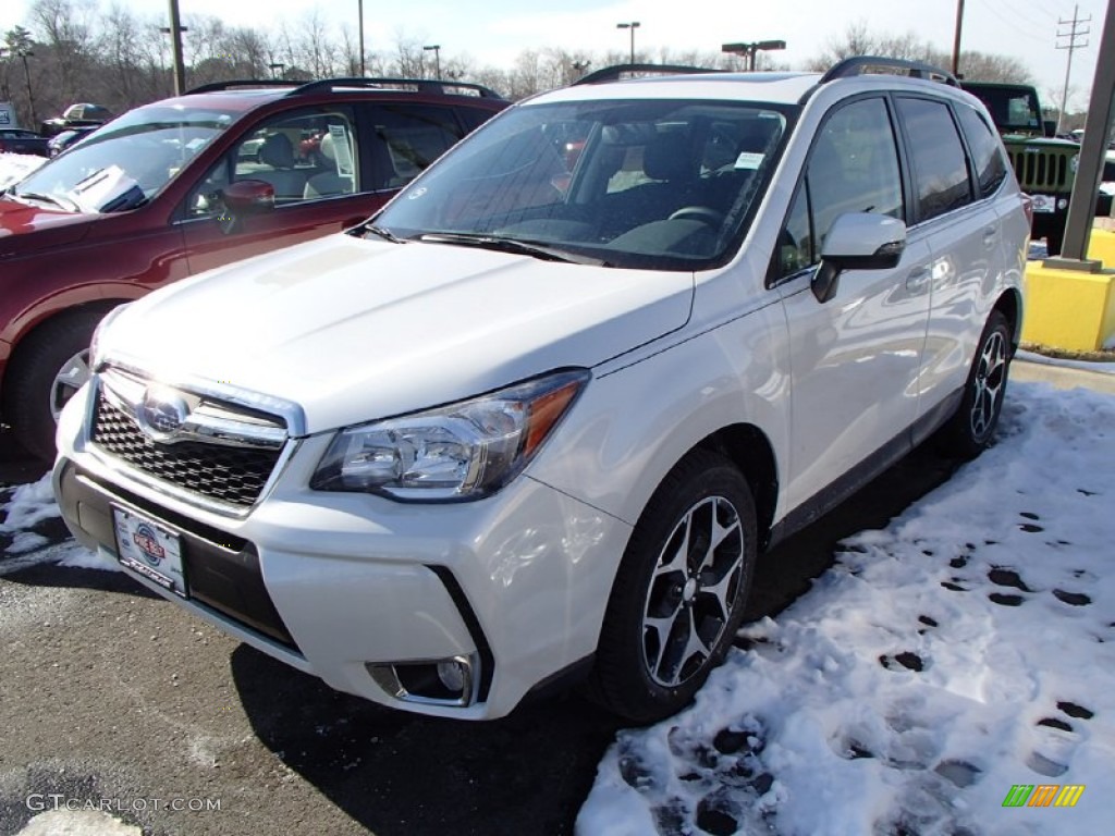 2014 Forester 2.0XT Touring - Satin White Pearl / Black photo #1