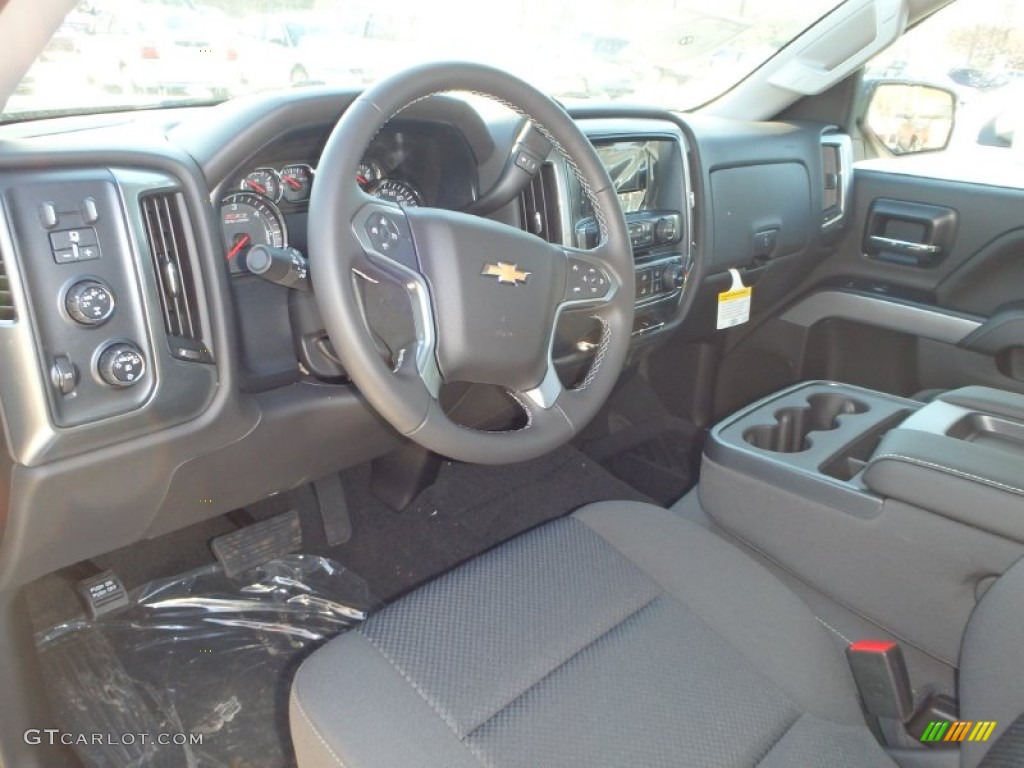 Jet Black Interior 2014 Chevrolet Silverado 1500 LT Z71 Regular Cab 4x4 Photo #90207872