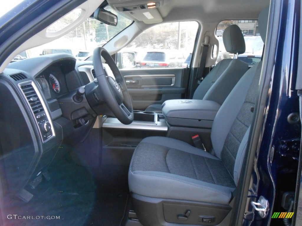 2014 1500 Big Horn Quad Cab 4x4 - True Blue Pearl Coat / Black/Diesel Gray photo #10