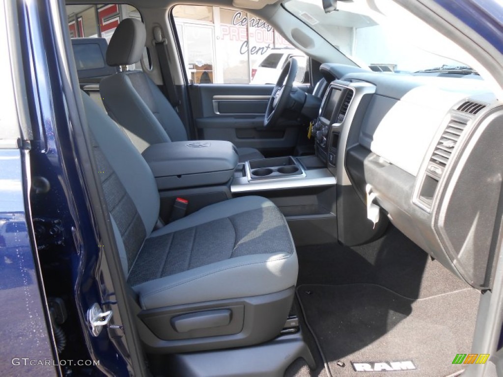 2014 1500 Big Horn Quad Cab 4x4 - True Blue Pearl Coat / Black/Diesel Gray photo #13