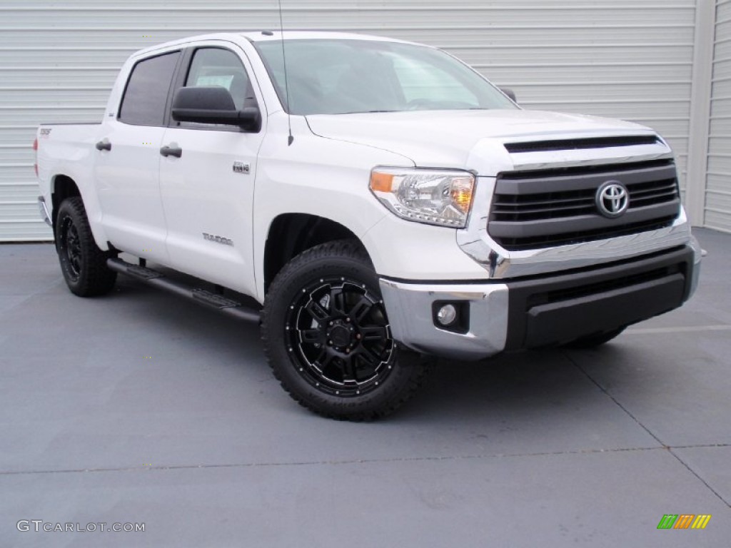 2014 Tundra TSS CrewMax - Super White / Graphite photo #2