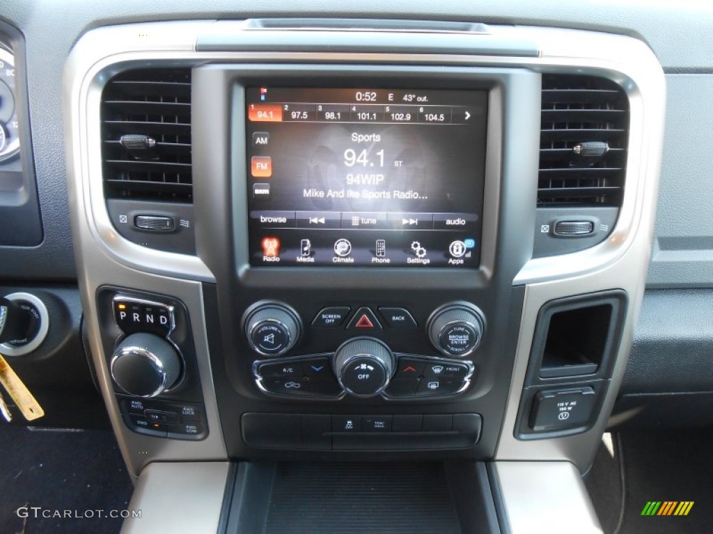 2014 1500 Big Horn Quad Cab 4x4 - True Blue Pearl Coat / Black/Diesel Gray photo #21