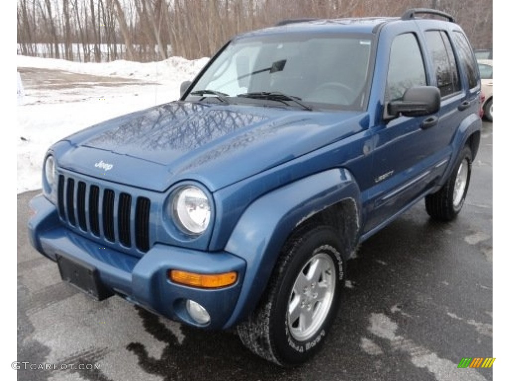 2004 Liberty Limited 4x4 - Atlantic Blue Pearl / Dark Slate Gray photo #1