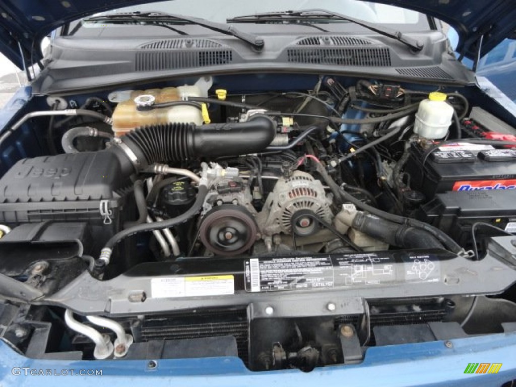 2004 Liberty Limited 4x4 - Atlantic Blue Pearl / Dark Slate Gray photo #13