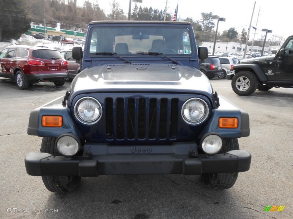 2006 Wrangler Sport 4x4 - Midnight Blue Pearl / Dark Slate Gray photo #2