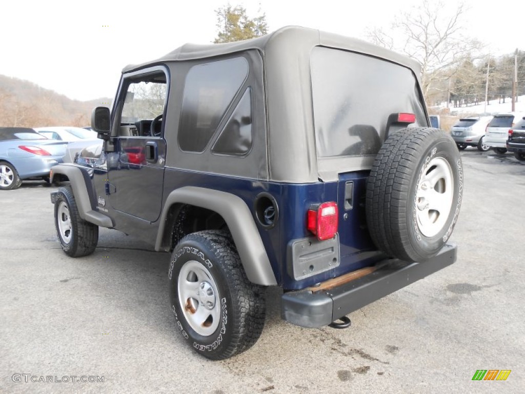 2006 Wrangler Sport 4x4 - Midnight Blue Pearl / Dark Slate Gray photo #5
