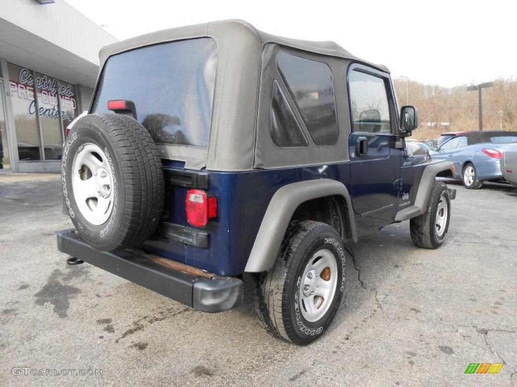 2006 Wrangler Sport 4x4 - Midnight Blue Pearl / Dark Slate Gray photo #7