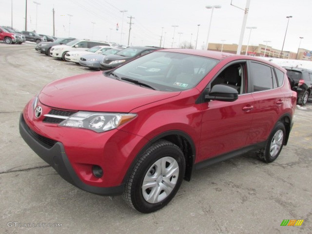 Barcelona Red Metallic 2013 Toyota RAV4 LE AWD Exterior Photo #90214151