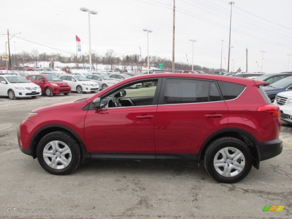 Barcelona Red Metallic 2013 Toyota RAV4 LE AWD Exterior Photo #90214172