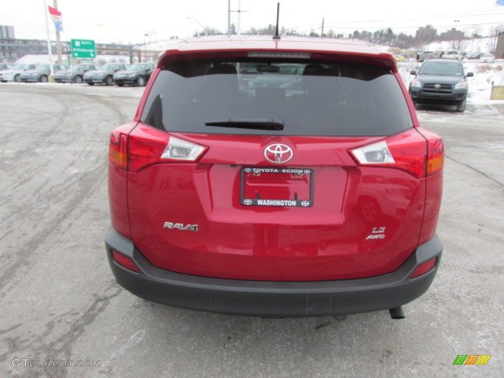2013 RAV4 LE AWD - Barcelona Red Metallic / Ash photo #8