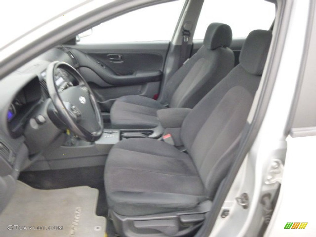 Black Interior 2007 Hyundai Elantra GLS Sedan Photo #90215390