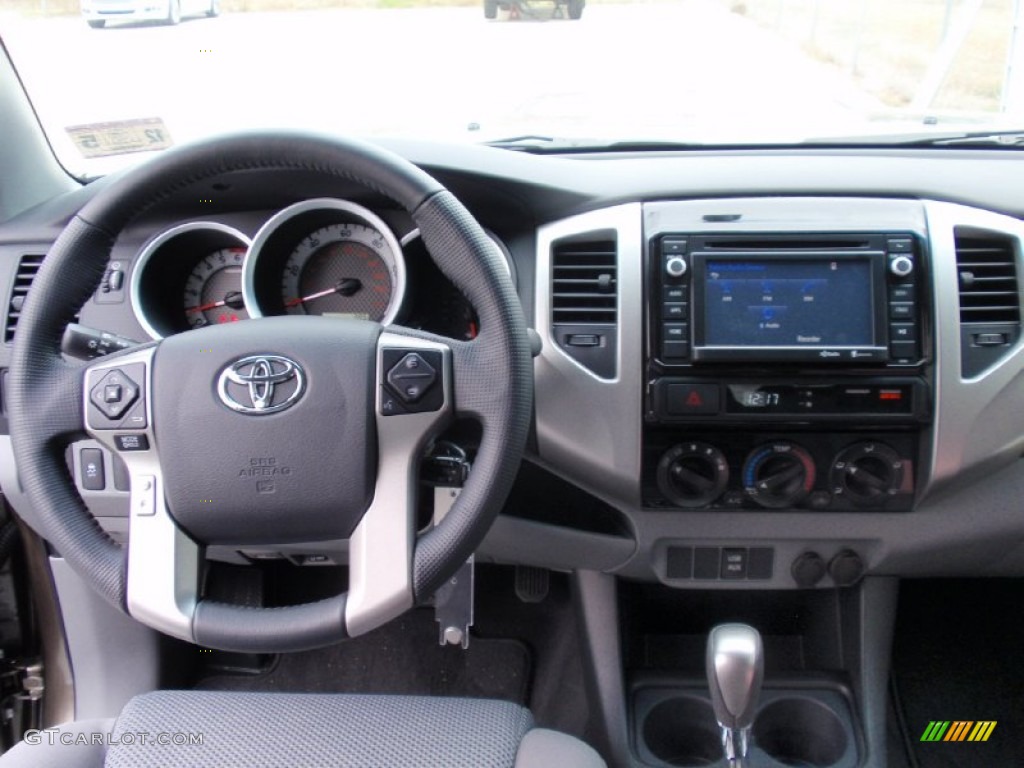 2014 Toyota Tacoma V6 TRD Double Cab Graphite Dashboard Photo #90215852