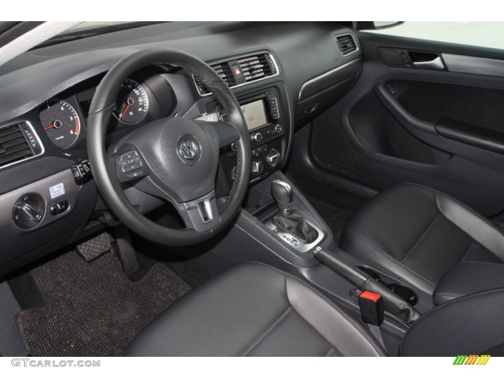 Titan Black Interior 2014 Volkswagen Jetta TDI Sedan Photo #90217040