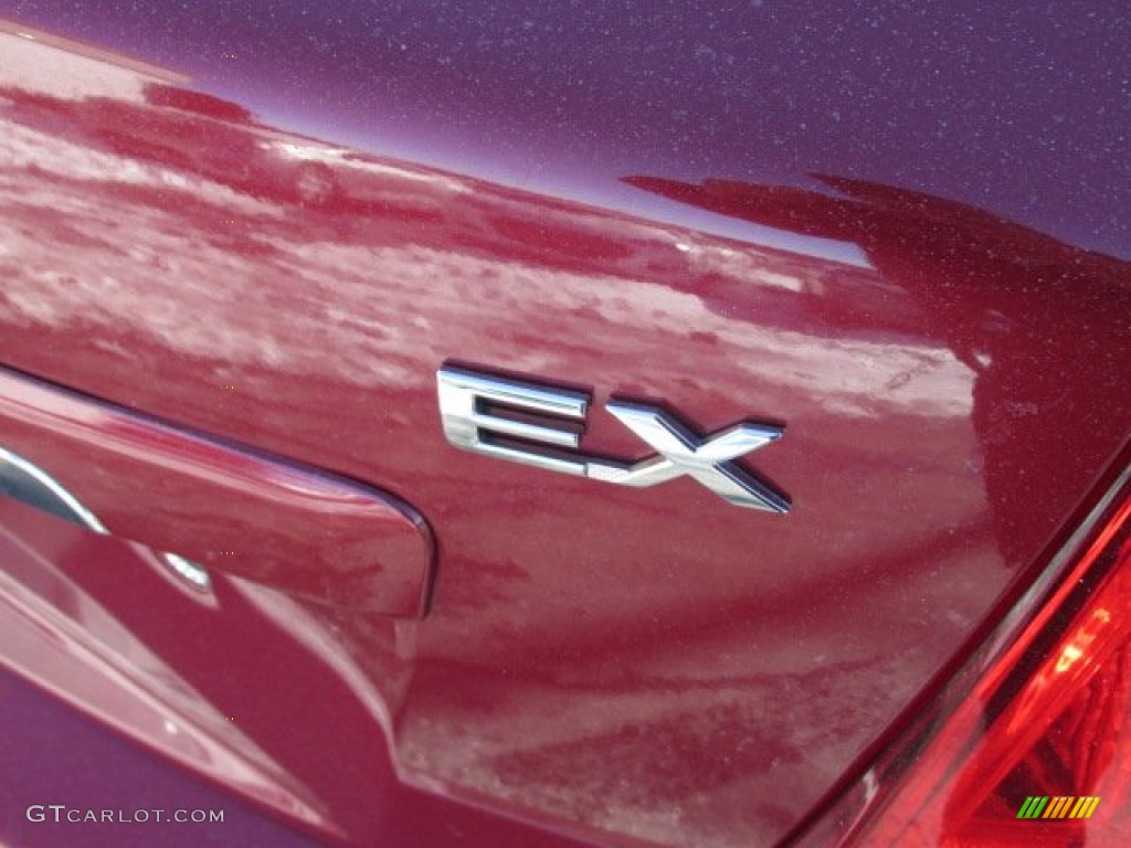2009 Spectra EX Sedan - Spicy Red Metallic / Beige photo #9