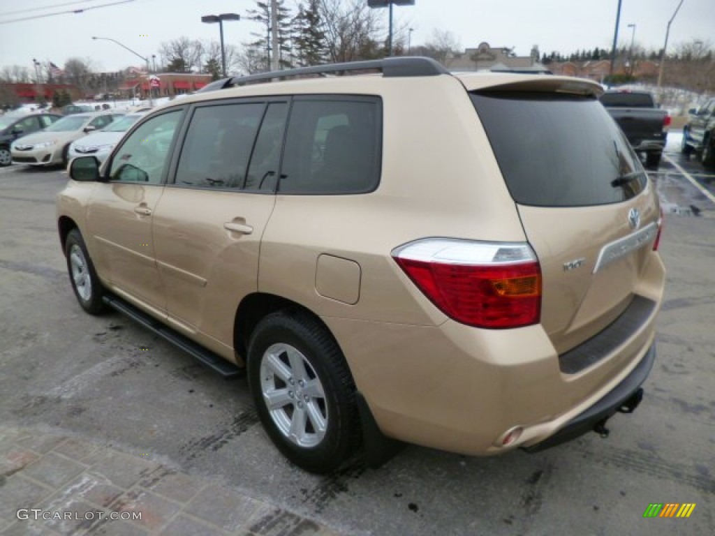 2009 Highlander V6 4WD - Sandy Beach Metallic / Sand Beige photo #4