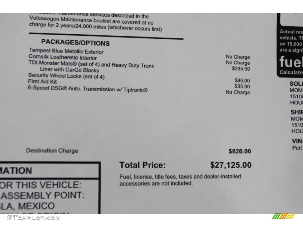 2014 Jetta TDI Sedan - Tempest Blue Metallic / Cornsilk Beige photo #13