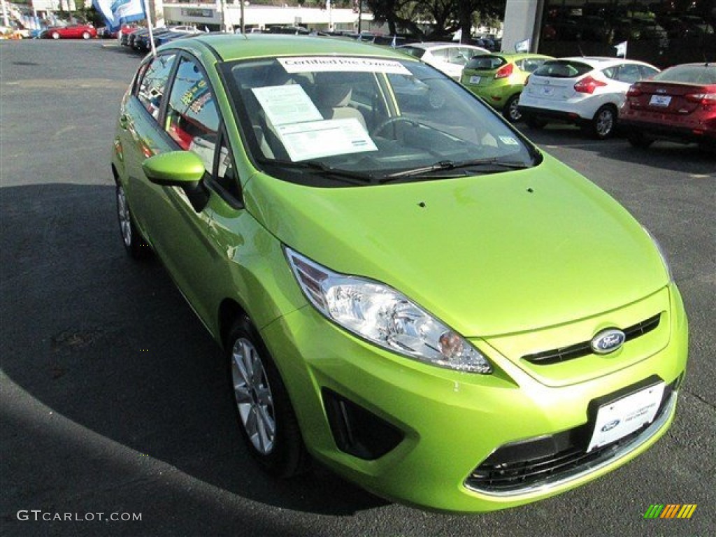 Lime Squeeze Metallic Ford Fiesta