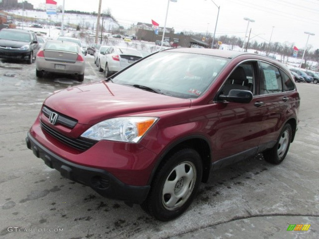 2008 CR-V LX 4WD - Tango Red Pearl / Gray photo #4