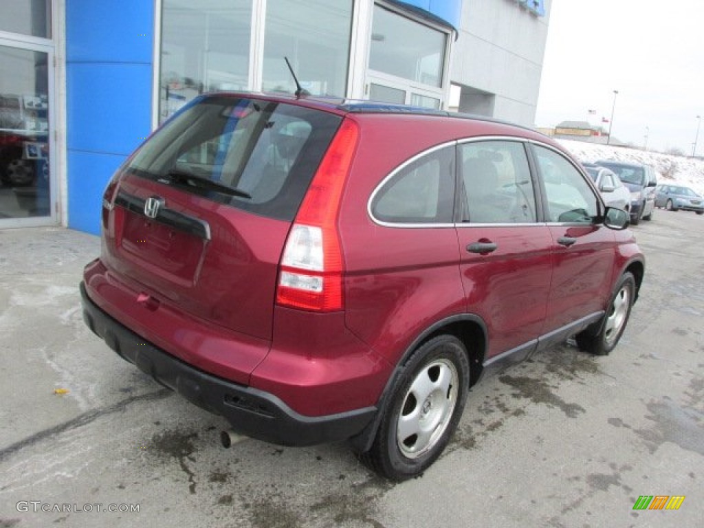 2008 CR-V LX 4WD - Tango Red Pearl / Gray photo #8