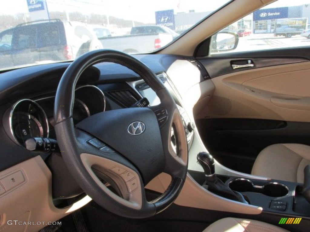2011 Sonata Limited - Black Plum Pearl / Camel photo #12