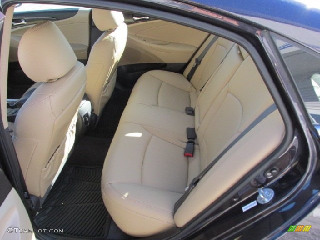 2011 Sonata Limited - Black Plum Pearl / Camel photo #15