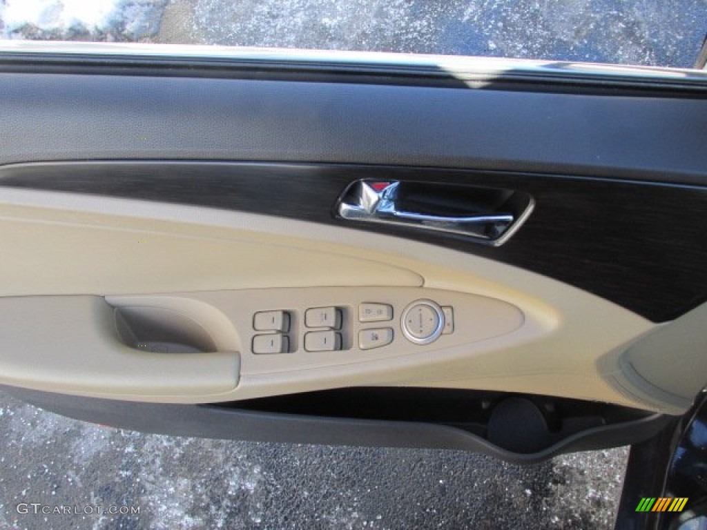 2011 Sonata Limited - Black Plum Pearl / Camel photo #16
